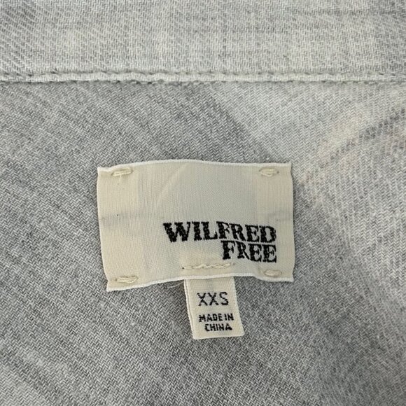 Wilfred Free Cotton Grey Tone Shirt Sz XXS - Picture 4 of 8